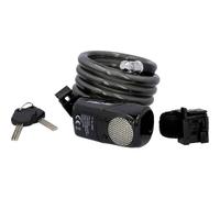 FISCHER FAHRRAD 85908:FISCHER Lucchetto con cavo a spirale Antracite con allarm