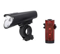 Fischer Bikes Kit illuminazione bicicletta 45 LUX Small-box LED monocolore ricaricabile Nero