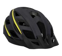 Fischer - Casco da bicicletta Urban per adulti, con anello interno regolabile e illuminato, certificato Ökotest, guscio interno in EPS, Unisex - Montis nero., L/XL 58-61