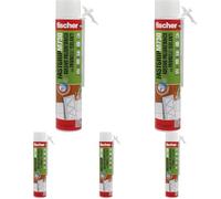 Fischer Fastgrip M 750 Schiuma Poliuretanica Espansa Manuale, Adesivo per Pannelli Isolanti e Cartongesso, Resistenza al Fuoco B2, 542397 (Confezione da 5)