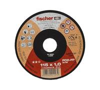 Fischer FCD-FP 115x1,0 INOX Disco da Taglio per Metallo e Acciaio Inox ad Elevate Prestazioni, Tipo 41 Piatto, per Smerigliatrice Angolare, 1 pz