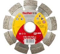 Fischer FCD-SES 115x2,0 DIA Disco da Taglio Diamantato Corona Segmentata per Taglio Veloce Cemento Armato, per Smerigliatrice Angolare, 1 pz