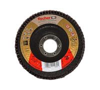 Fischer FFD-AP 115 K60 INOX Disco Abrasivo Lamellare allo Zirconio ad Alte Prestazioni per Rettifica di Acciaio e Acciaio Inossidabile, Flap-disc, per Smerigliatrice Angolare, 1 pz