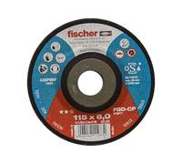 Fischer FGD-CP 115x6,0 CARBON Disco Abrasivo a Lunga Durata per Levigare Efficacemente e Velocemente Acciaio, Tipo 27, per Smerigliatrice Angolare, 1 pz