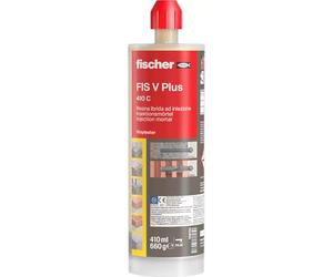 Fischer FIS V PLUS 410C - Ancorante Chimico Strutturale per Calcestruzzo e Muratura, Cartuccia da 410ml con 2 Miscelatori, per Pistola da Silicone, Resina Ibrida ad Alte Prestazioni