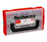 Fischer 50 Tasselli Lunghi SX Plus 8x65 mm per Muro Pieno, Mattone Forato, Muratura, Calcestruzzo, per il Fissaggio di Lampadari, Mobili, Pensili, Mensole, 568108