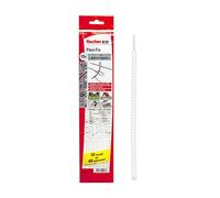 Fischer Flexi Fix 538609 Fascette Fermacavi Riutilizzabili, Fissaggi Multipli, per Cavi in Ordine di Tv, Pc, Ufficio, Cablaggio Elettrico, Trasparente