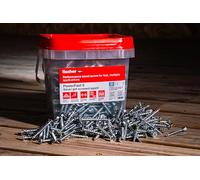 fischer FPF Power-Fast II 5,0 x 100 mm, viti per legno truciolare, testa svasata con Phillips, filettatura parziale, passivate, blu, confezione da 275