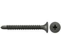 Fischer FSN-TPB 3,5x25 mm Viti per Cartongesso, 1000 Pezzi, con Punta Autoforante su Profili Fino a 2 mm, con Testa a Tromba e Filettatura Fine, Fosfatate, Art n. 40599