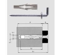 FISCHER FU 8X50 H TASSELLO C/GANC.