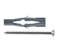 Fischer Tasselli con vite FU 8x50 V - Nylon per cartongesso e muratura - 50 pezzi