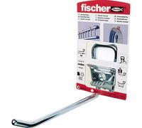 Fischer Gancio universale UT, Ganci da Parete per Garage, Gancio Multiuso, gancio con punta ad uncino e sporgenza 190 mm, ideale per tubi e scale, 78019
