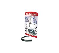 Fischer Gancio Porta-Bicicletta FH con Protezione in Gomma, Include Morsetto, Fissaggio S 8, 1 x Vite, 78005, Lunghezza 90 mm
