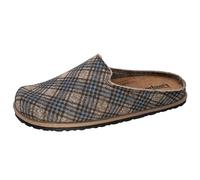 Fischer Helge, Ciabatte Uomo, Beige a Quadretti, 44 EU