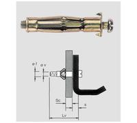 FISCHER - Hm 6x37s Tassello Acc. c / vit Pz. 50