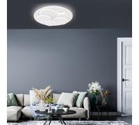 FISCHER & HONSEL Plafoniere LED Dots, bianco, Ø 50 cm, metallo/acrilico, CCT FISCHER & HONSEL