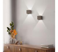 FISCHER & HONSEL Applique LED da esterni Wall, cubo, nero FISCHER & HONSEL