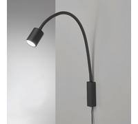Fischer & Honsel Lampada da letto Justi Flex LED GU10 3000K 320 lm nero sabbia H52 cm