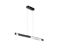 FISCHER & HONSEL Lampada a sospensione a LED Bridge, nero/nichel, lunghezza 95 cm FISCHER & HONSEL
