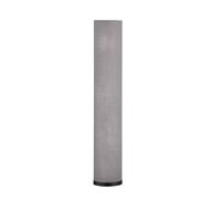 Fischer & Honsel Lampada a stelo, Thor, nero sabbia, paralume in tessuto grigio lino, bianco, altezza: 110 cm, diametro: 19 cm, interruttore a pedale, 3 x E14 max. 25 Watt esclusi LM.