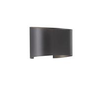 Fischer Honsel Lampada da parete Wall 2 x LED 3,0 Watt, nero, IP44, 30262, 9,5 x 18 x 12 cm (L x P x A), 540 lm, 3000 K