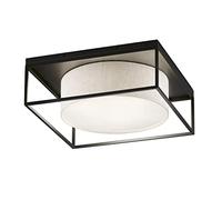 FISCHER & HONSEL Plafoniera Carre 60x60cm in tessuto bianco FISCHER & HONSEL