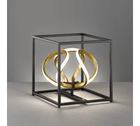 Fischer & Honsel Gesa Lampada da Tavolo, Nero, 26 x 26 x 27 cm (LxBxH)