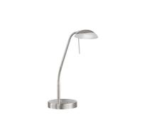 Fischer & Honsel Lampada da tavolo Pool TW, 1 LED da 5,0 Watt, opaca, colore nichel, 3 livelli CCT, dimmerabile, 50003, 16 x 16 x 60 cm (lunghezza x larghezza x altezza), 530 lm, 2700 K / 3350 K /