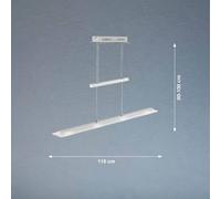 Fischer & Honsel Function lampada a sospensione LED, 2700-4000 K, 1 x 22 W La: 115 P: 9 cm, 60993, Function; Tenso [Lampade per Interni > Lampade a Sospensione]