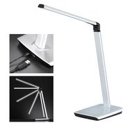 FISCHER & HONSEL Lampada LED da tavolo Bright, dimming CCT, argento FISCHER & HONSEL