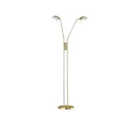 Fischer & Honsel Piscina TW 40096 - Lampada a stelo da 5,0 Watt, in ottone opaco, 3 livelli CCT, dimmerabile, bracci flessibili, 26 x 26 x 160 cm (lunghezza x larghezza x altezza), 1100 lm, 2700 K /