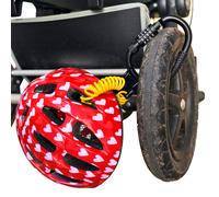 Fischer Kinderwagen-Schloss Karabiner-Schloss Con Cavo a Spirale Kabel-Schloss