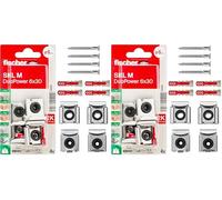 Fischer Kit Appendi Specchi Con Tasselli Duopower per Fissaggio su Muro o Cartongesso, SKL-M 45490 (Confezione da 2)