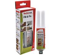Fischer Fill and Fix Riparazione Fori Tasselli, Cerniere Mobili e Fissaggi su Muro e Legno, Resina Bicomponente, 51098