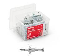 Fischer Kit For You Box, 70 Tasselli FU con Vite per Muro Pieno, Cartongesso e Lastre, 536688, Grigio