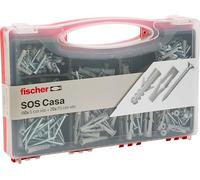 Fischer Kit SOS Casa Valigetta 180 Tasselli S e FU con Vite Assortiti per Fissaggio su Muro Pieno, Forato e Cartongesso, Set 360 pezzi, 71080