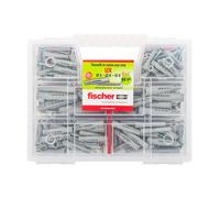 Fischer KIT UX, Valigetta 80 Tasselli UX con vite Assortiti per Fissaggio su Mur