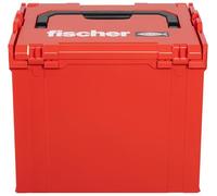 Fischer L-BOXX FLB 374 Valigetta Porta Attrezzi Impilabile e Agganciabile, Cassetta Utensili Espandibile, Vuota, Compatibile per Sortimo, 508139