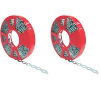 Fischer LBV 17 C Bandella Nastro Preforato in Acciaio Zincato, 10 Metri (Confezione da 2)