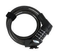 Fischer - Lucchetto a Corda con Rullo numerico, Lunghezza: 60 cm, Colore: Nero