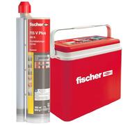 fischer Malta ad alte prestazioni FIS V Plus 360 S in una pratica scatola frigo, malta resistente alle intemperie per interni ed esterni e tutti i materiali da costruzione, 8 cartucce da 360 ml