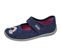 Fischer Markenschuh Pantofole da ragazza Melly, blu jeans, 25 EU Stretta