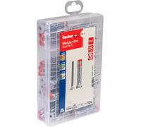 Fischer DuoHM Box Professionale Tasselli per Cavità + Vite TORX, Cassetta Attrezzi con 52 Tasselli e Viti per il Fissaggio di Staffe TV, Lampadari, ecc. su Cartongesso e Pannelli