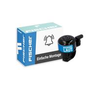 Fischer Mini, Campanello per Bicicletta Unisex Adulto, Nero, Taglia Unica