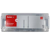 fischer Mini FixTainer PowerFast II, vite per truciolato, scatola preassortita, con 125 viti, testa svasata, panhead, filettatura parziale, filettatura completa e trasmissione TX, set universale per