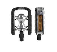 Fischer, Pedali Tour in Alluminio Antiscivolo Unisex, Nero, Taglia Unica