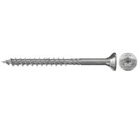 fischer Power-Fast FPF-ST 3,5 x 40 A4P - viti per truciolari con filetto parziale e testa svasata, per il fissaggio di elementi portanti in legno, acciaio inox - 200 pezzi - cod. 40567