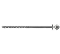 fischer Power-Fast FPF-WT 6,0 x 120 A2P - Viti per costruzione in legno con filettatura parziale e testa piatta, per costruzione in legno, acciaio inossidabile - 100 pezzi - Art. n. 657436