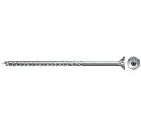 Fischer Power-Fast II 670378-100 viti per pannelli truciolari, testa svasata con stella interna TX filettatura parziale zincata tramite galvanizzazione, colore: Blu passivata
