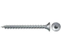 fischer PowerFast II CTF 3,0 x 20, vite per truciolato (200 pezzi) con filettatura completa, vite a testa svasata con finestra interna, vite per lavorazione del legno, riduce la resistenza e il tempo